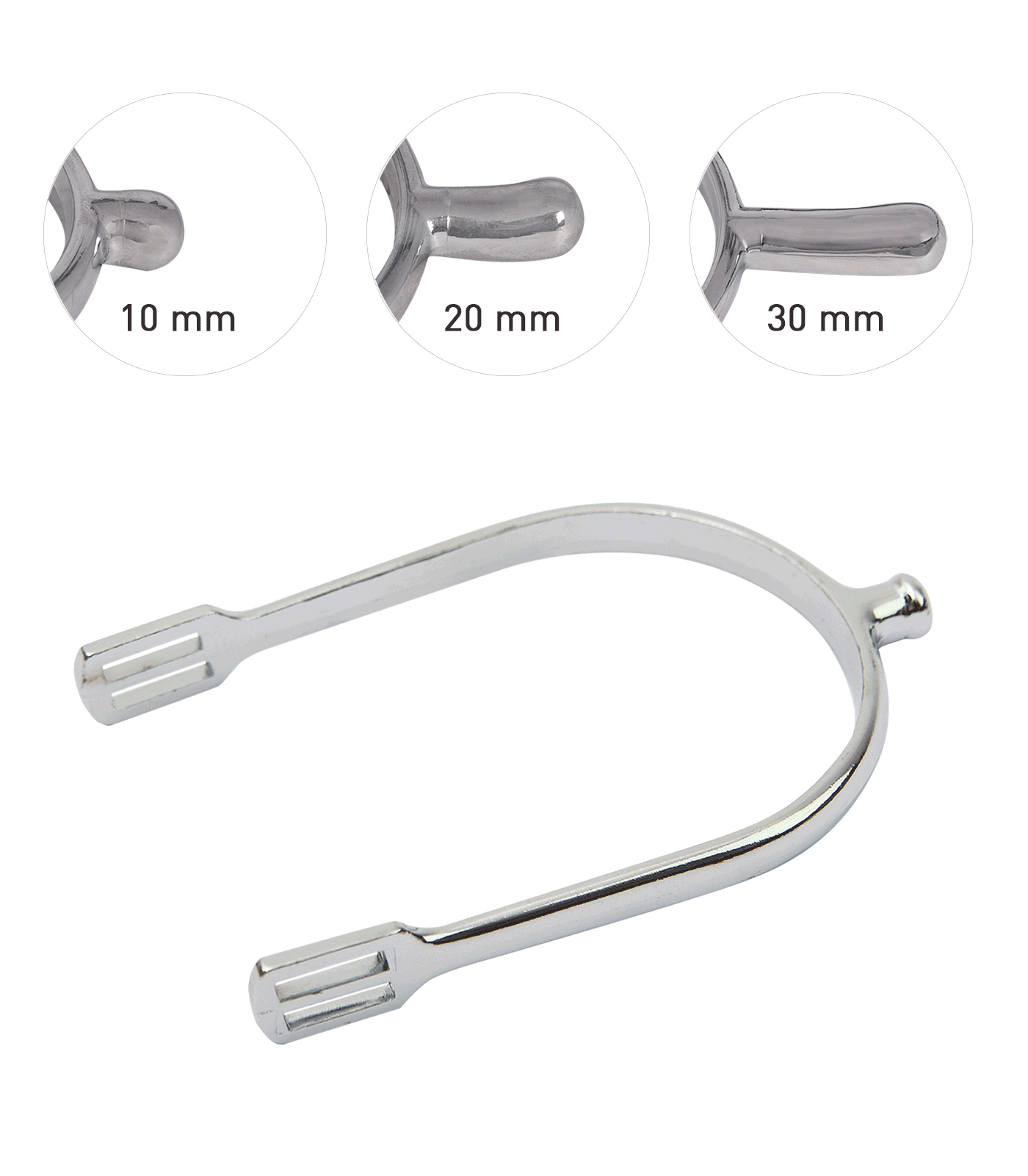 Knopfsporen mit Perlonriemen, 10mm Waldhausen