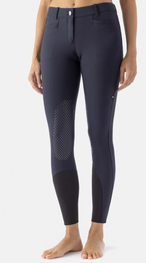 Pantaloni da equitazione da donna Ash, grip al ginocchio X-Grip
