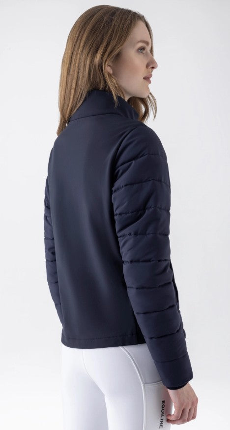 Equiline Damenjacke "Eqbair",, wattiert, airbag-kompatibel, navy