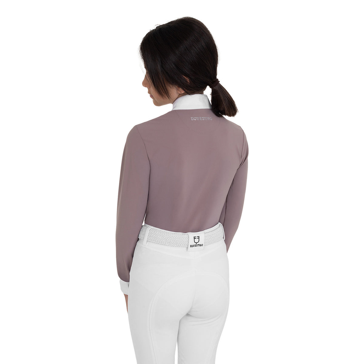 Mädchen Langarm-Turniershirt mit Strass