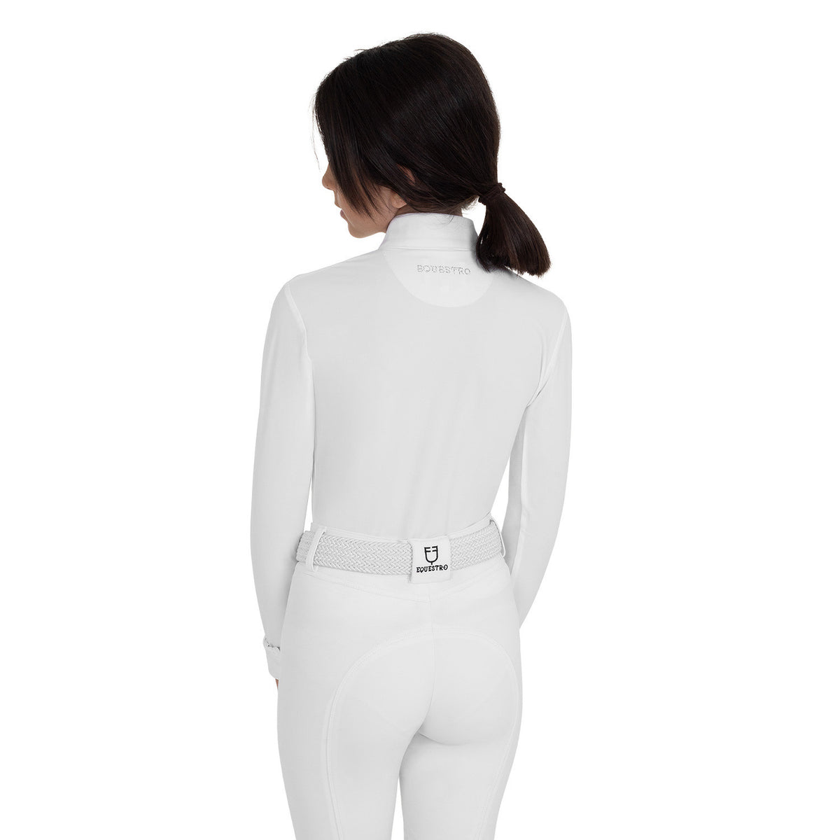 Mädchen Langarm-Turniershirt mit Strass