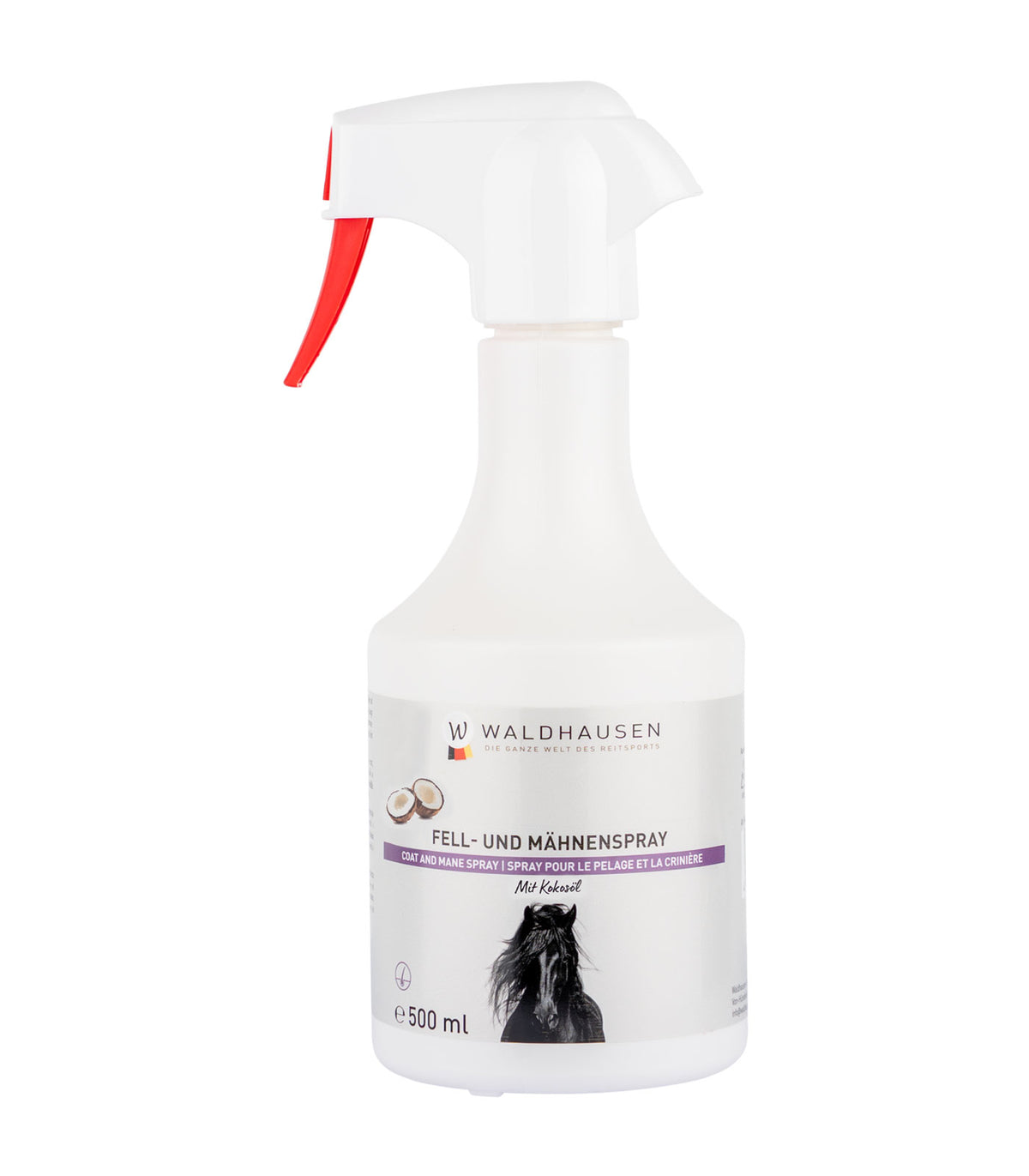 Spray per pelo e criniera con olio di cocco