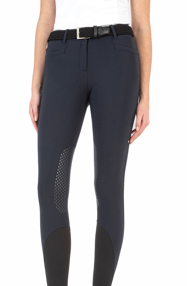 Equiline Damen Winterreithose "Caleitek", Kneegrip, navy Equiline