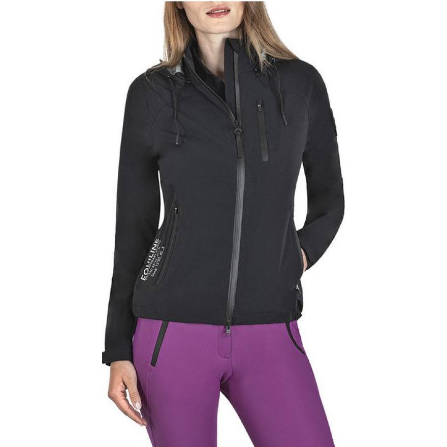 Equiline Damen Regenjacke Caterc, black Equiline