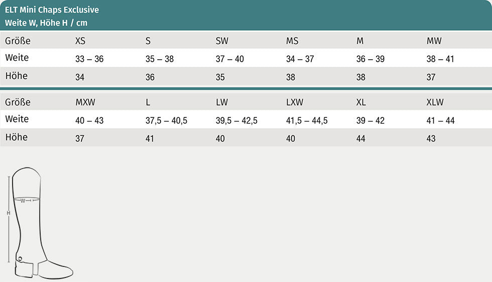 Minichaps exclusive, Leder Waldhausen