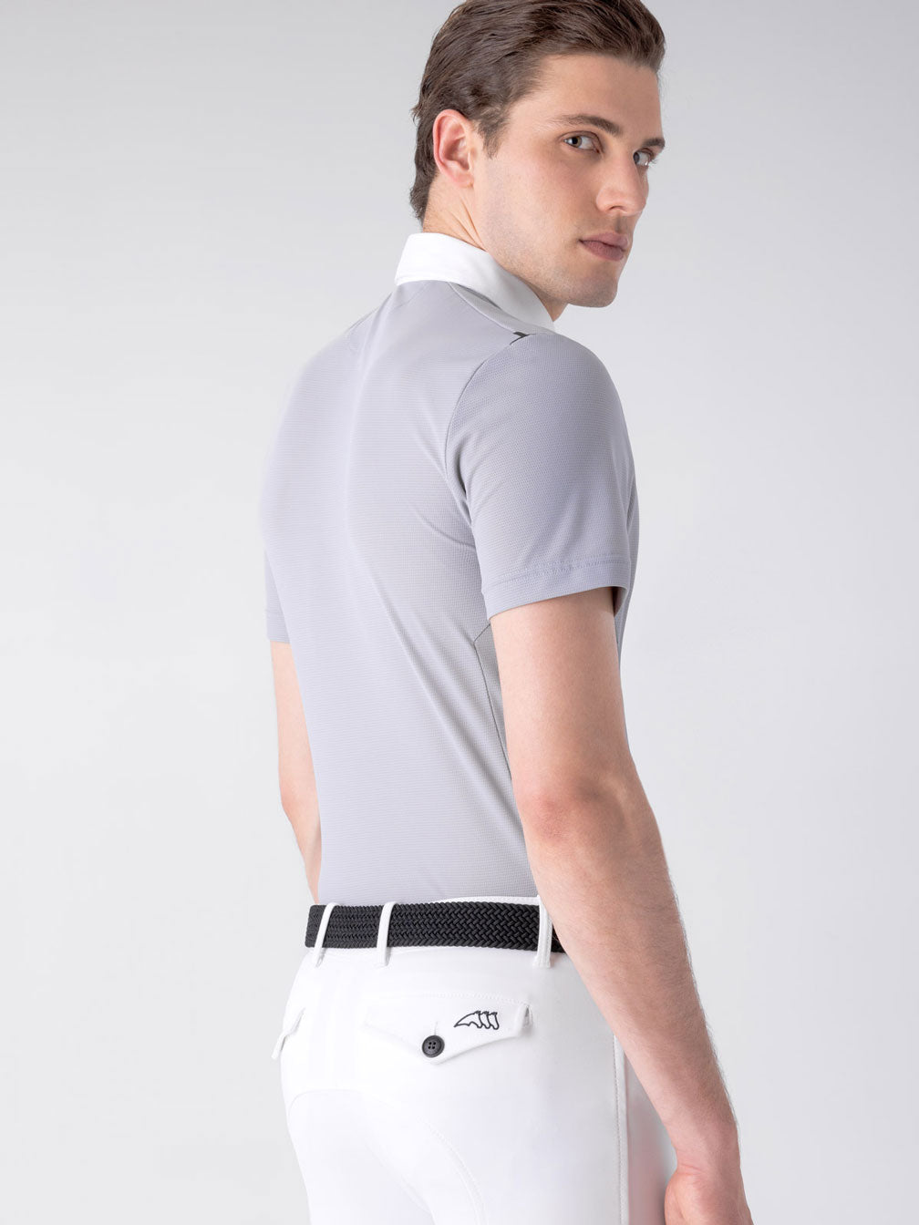 Turnier-Poloshirt "Curtiek", grau Equiline