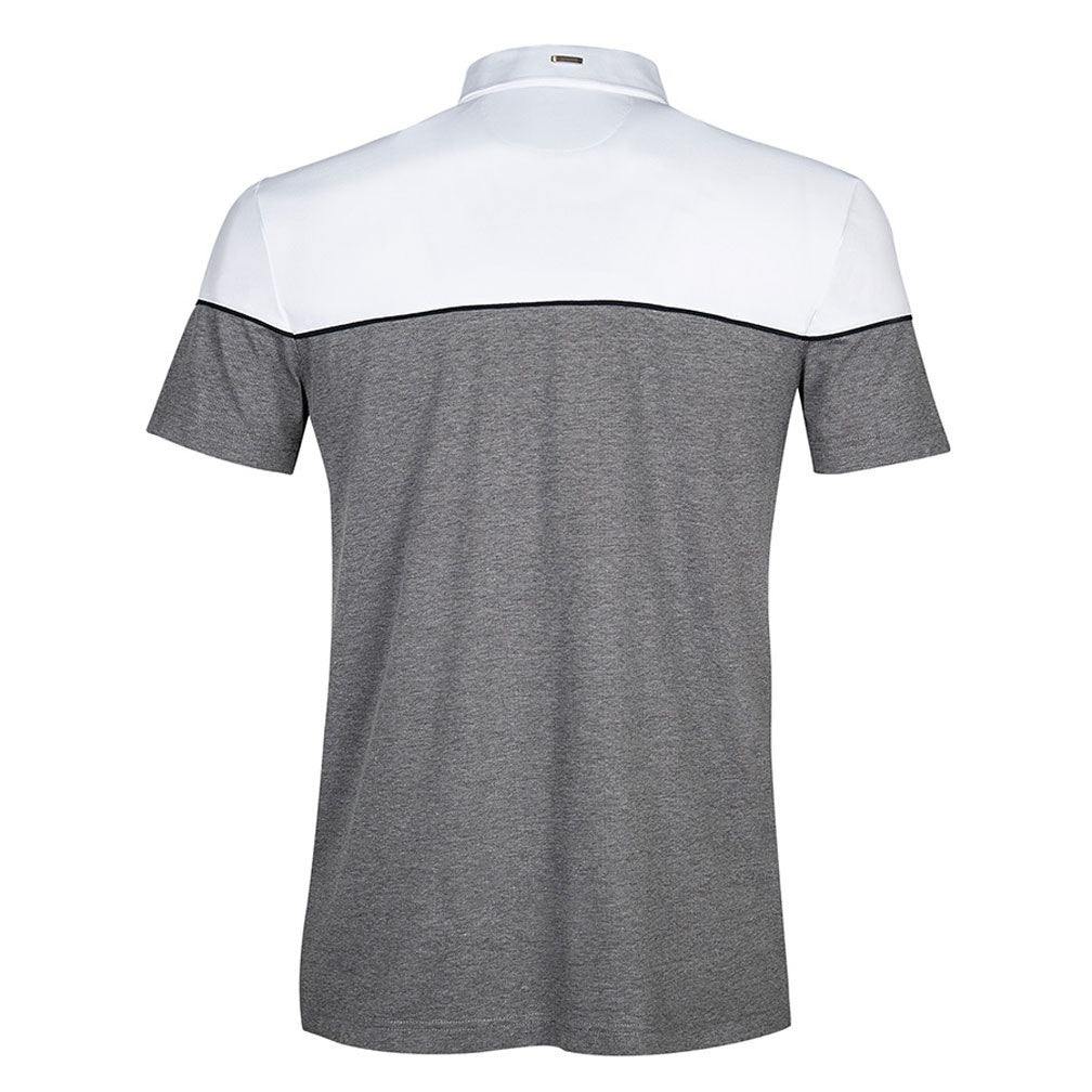 Herren Turniershirt "Dedalo", weiss/grau Equiline