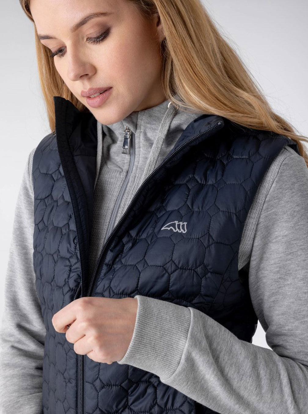 Steppweste Octagon "Edaev", navy Equiline