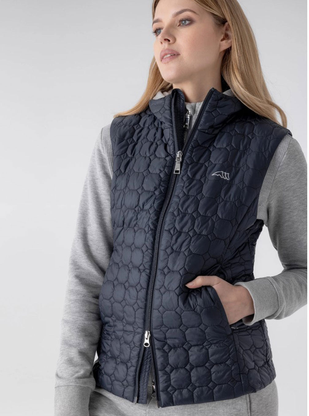 Steppweste Octagon "Edaev", navy Equiline