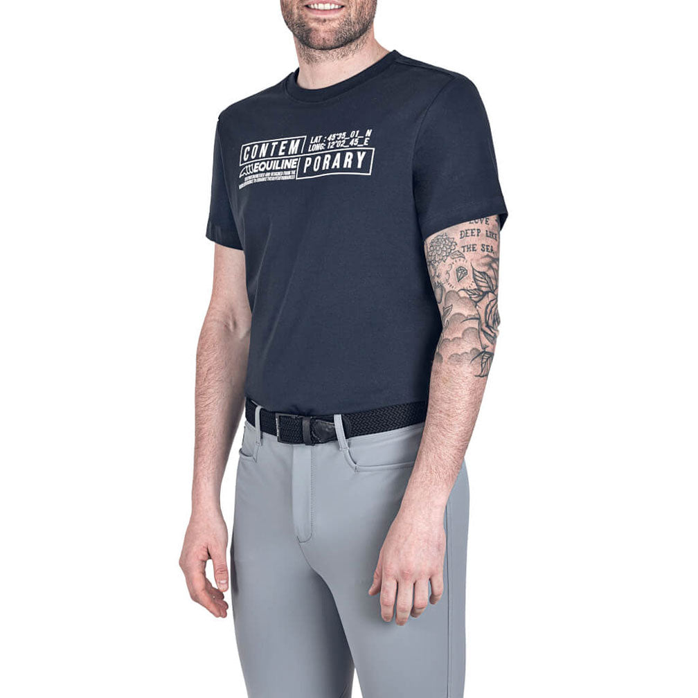 Equiline Herren T-Shirt Cauntec, grey melange Equiline