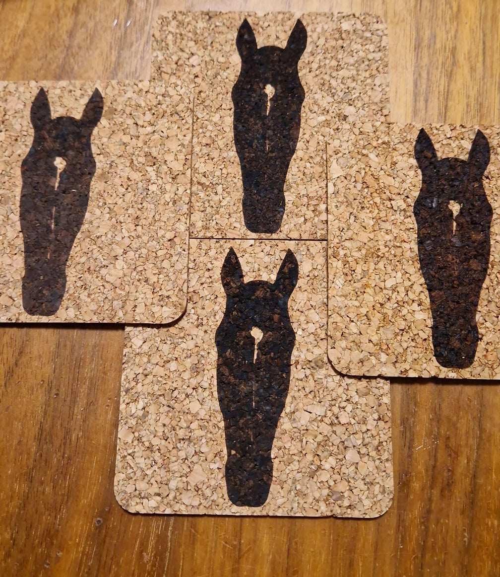 Glasuntersetzer Kork, quadratisch made by joy