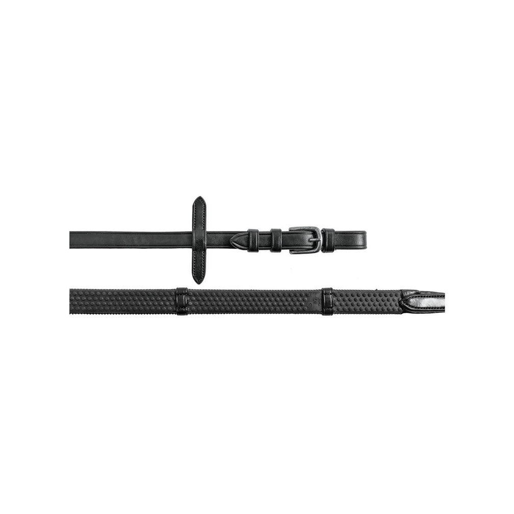 Gummizügel mit Stegen, Silberbeschläge Equestro