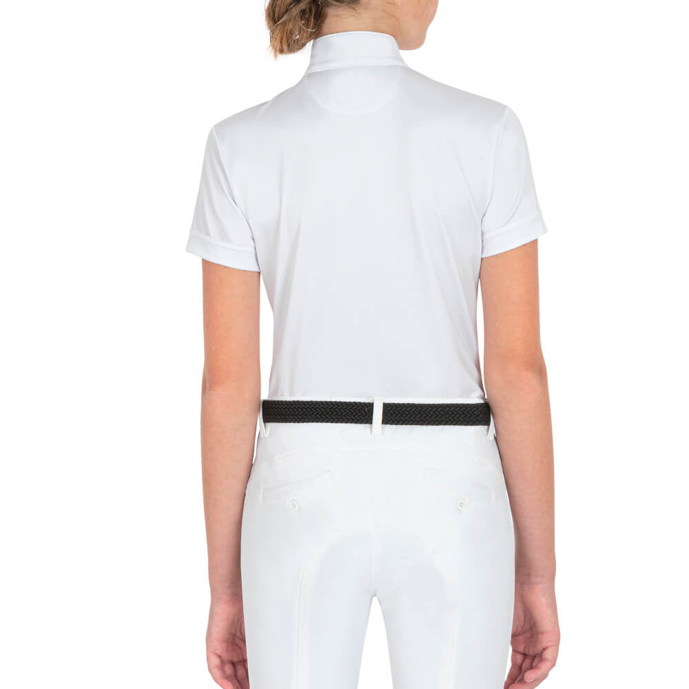 Equiline Mädchen Turniershirt Jupiterk, Weiss Equiline