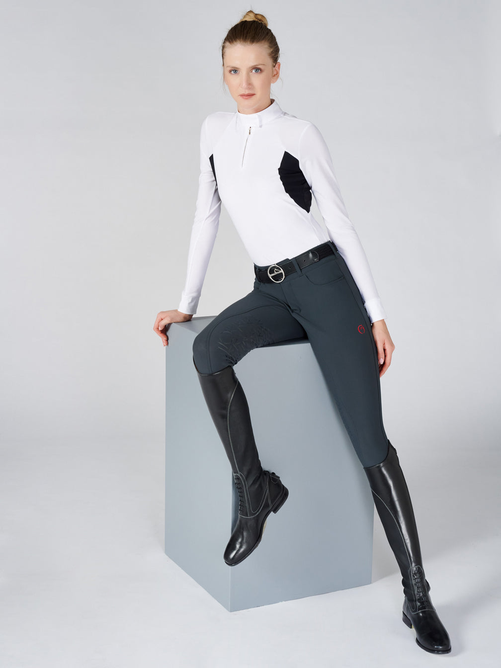 Vestrum Reithosen Knee Grip Le Havre, Safarigrün Vestrum