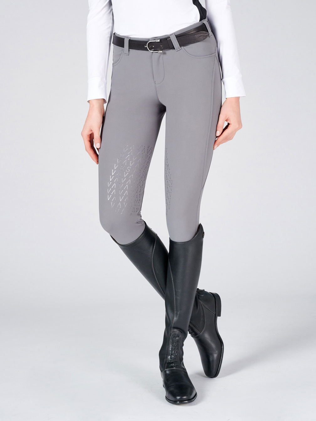 Kniegrip-Reithosen Lorient, grey Vestrum