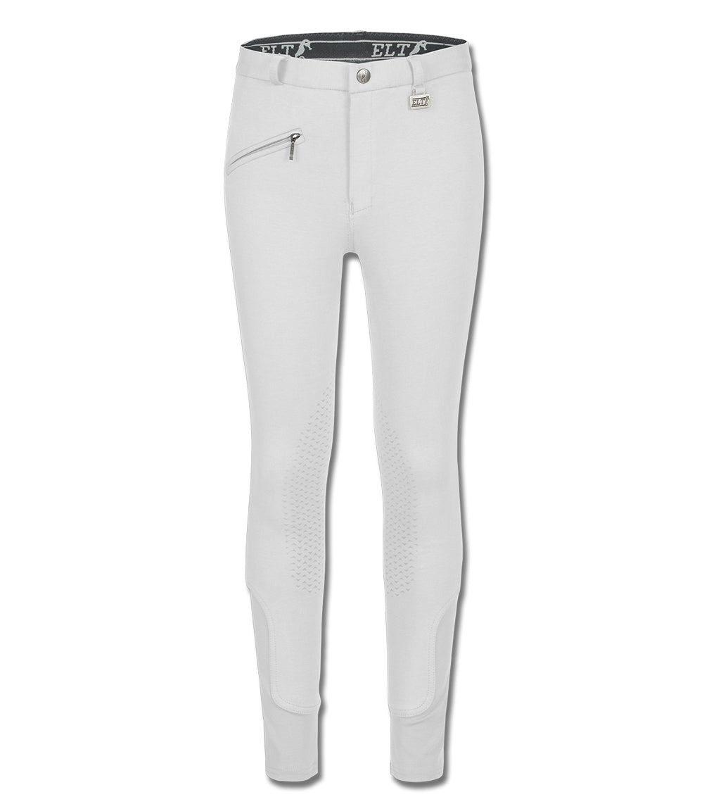 Reithosen Funktion Sport Silikon, Kinder, weiss, Knie grip Waldhausen