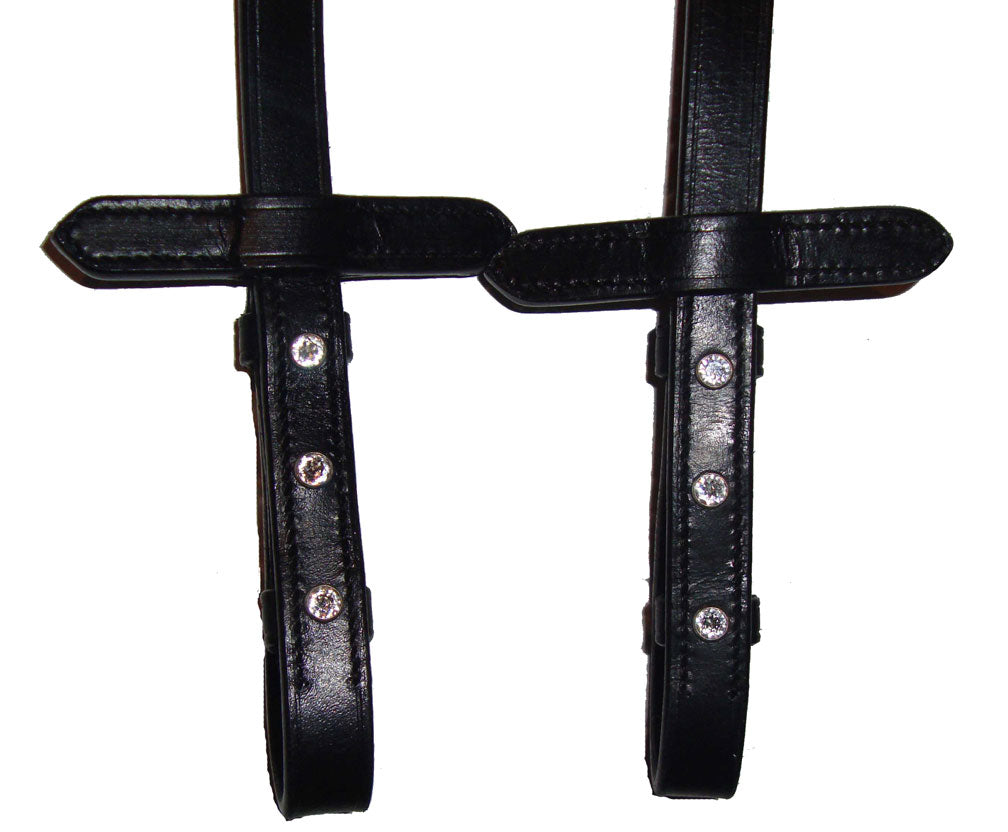 Gummizügel mit Swarovski-Steinen No Name