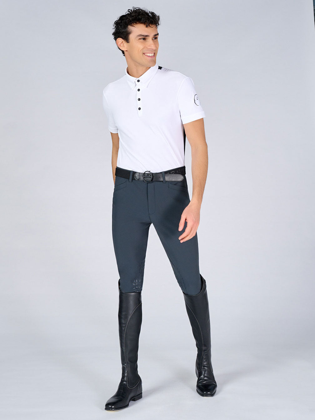 Vestrum Herrenreithose San Diego, Kniegrip, grau Vestrum