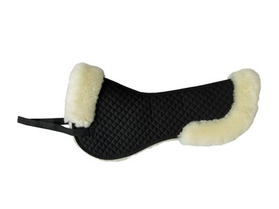 Sattelpad mit echtem Lammfell - Half Pad
