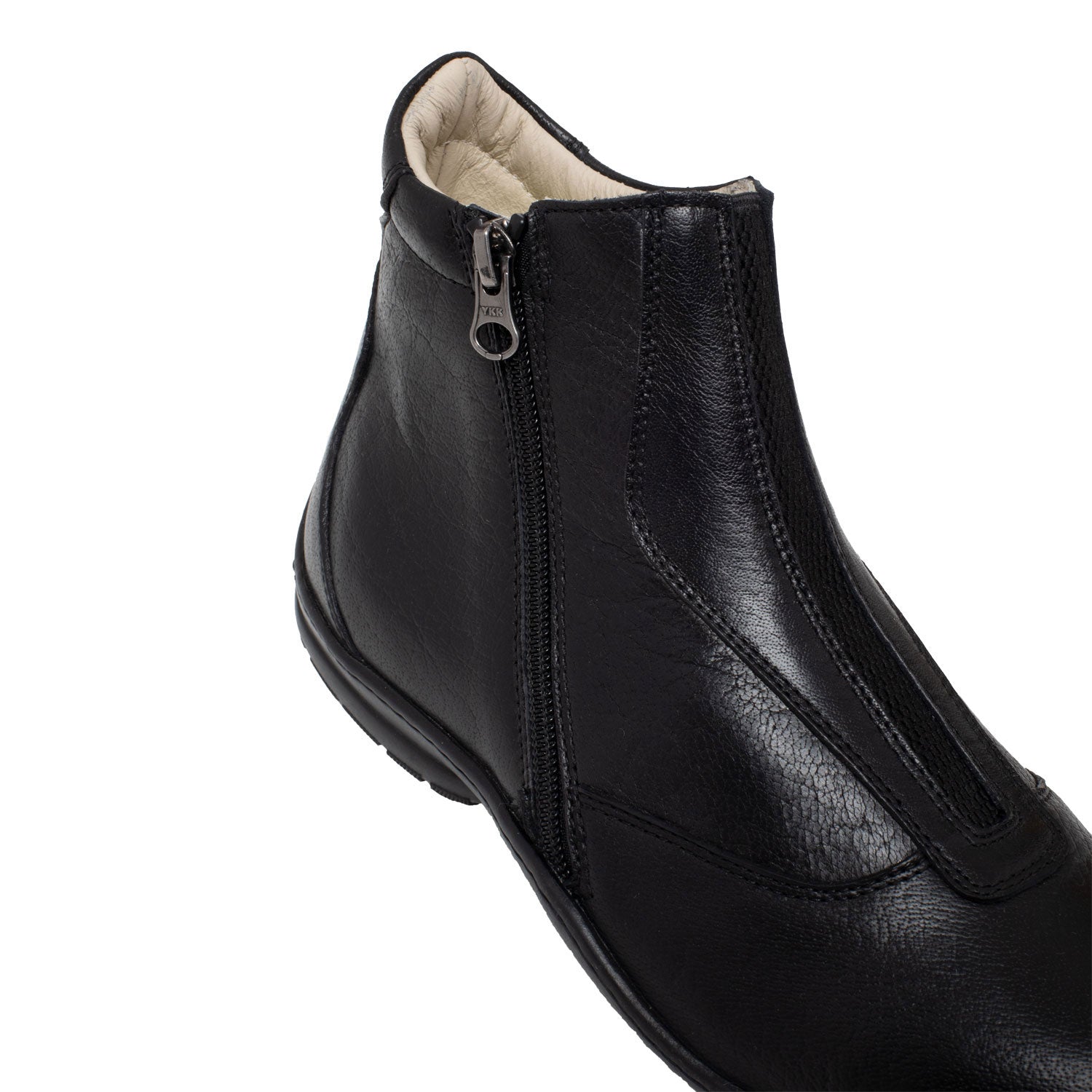 Bottine "Canova" aus Büffelleder, schwarz Franceschini