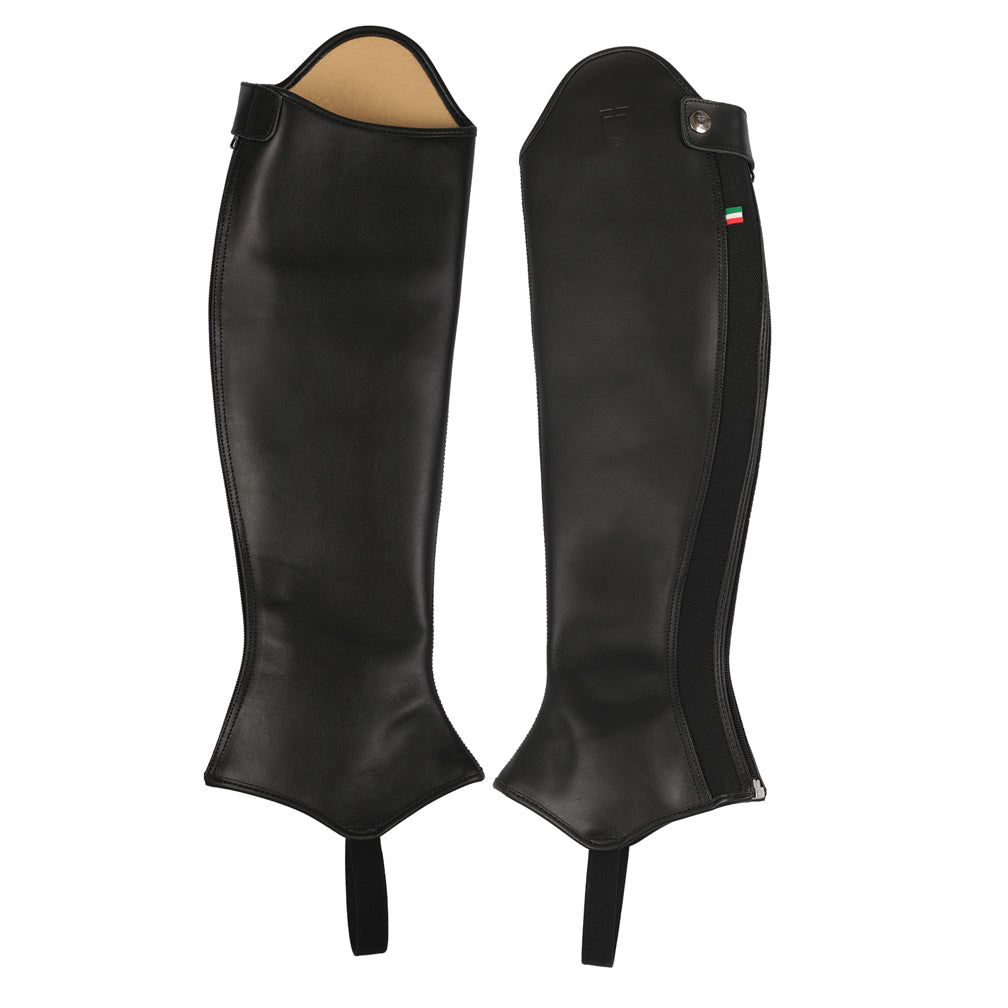 Leder-Minichaps Colombo, schwarz Equestro