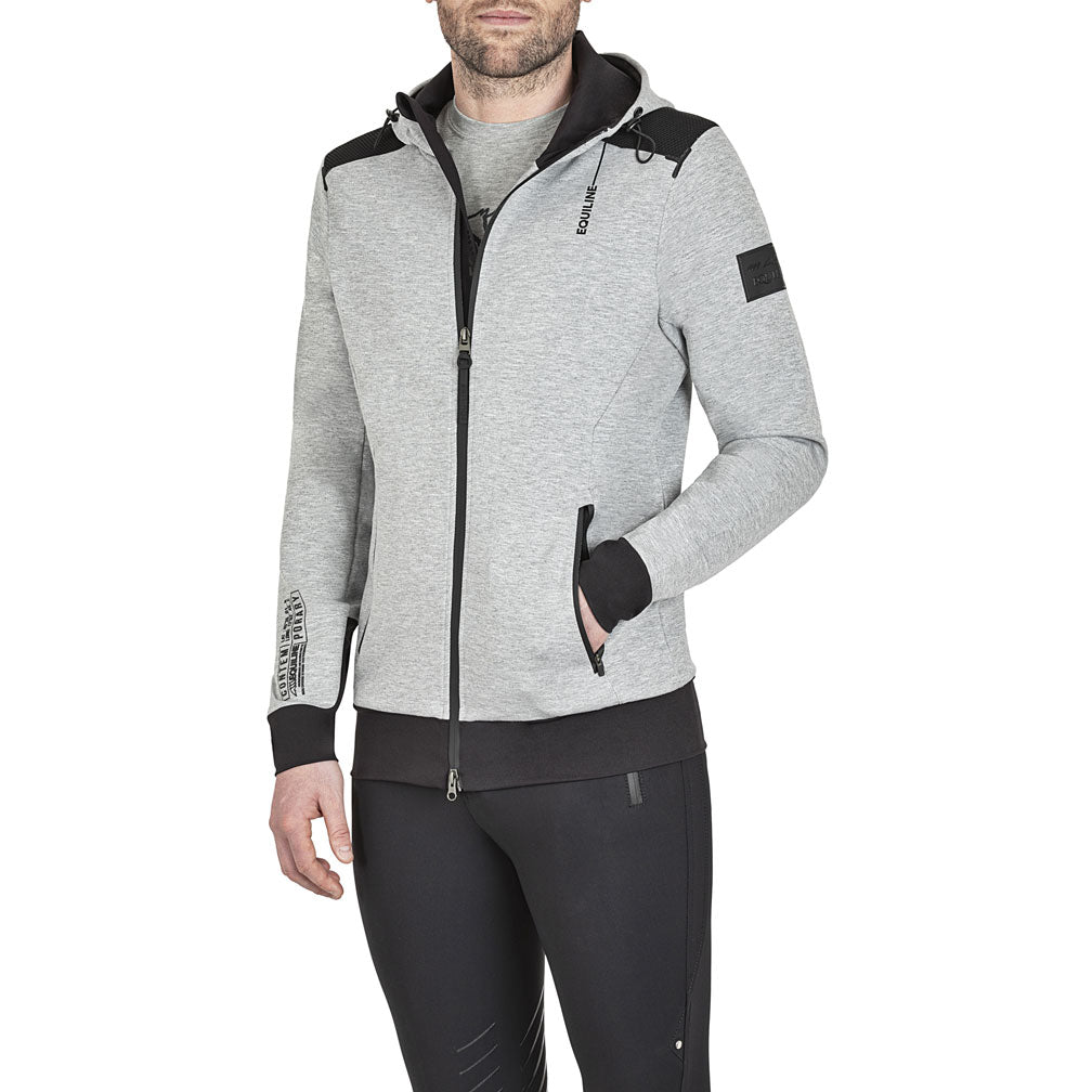 Equiline Herren Tech-Fleece-Jacke Christiac, grey melange Equiline