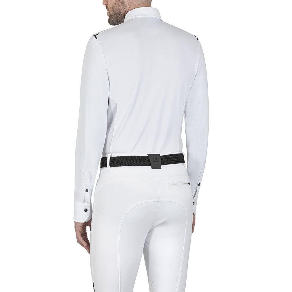Herren Langarm-Turniershirt "Colbyc", weiss Equiline