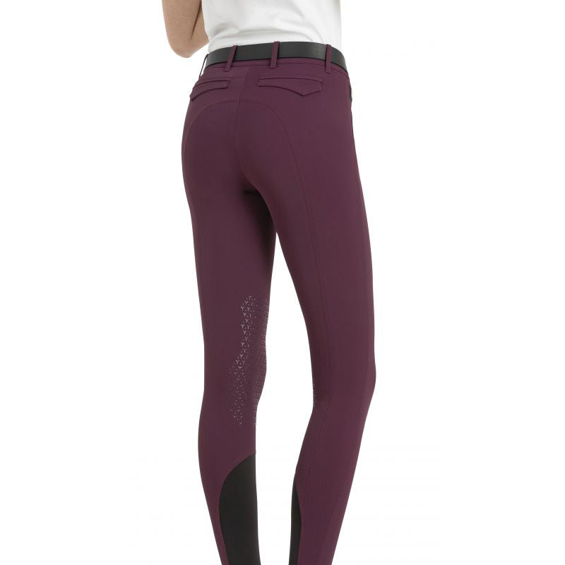 Equiline Reithose Kniegrip Ebbae, plum Equiline