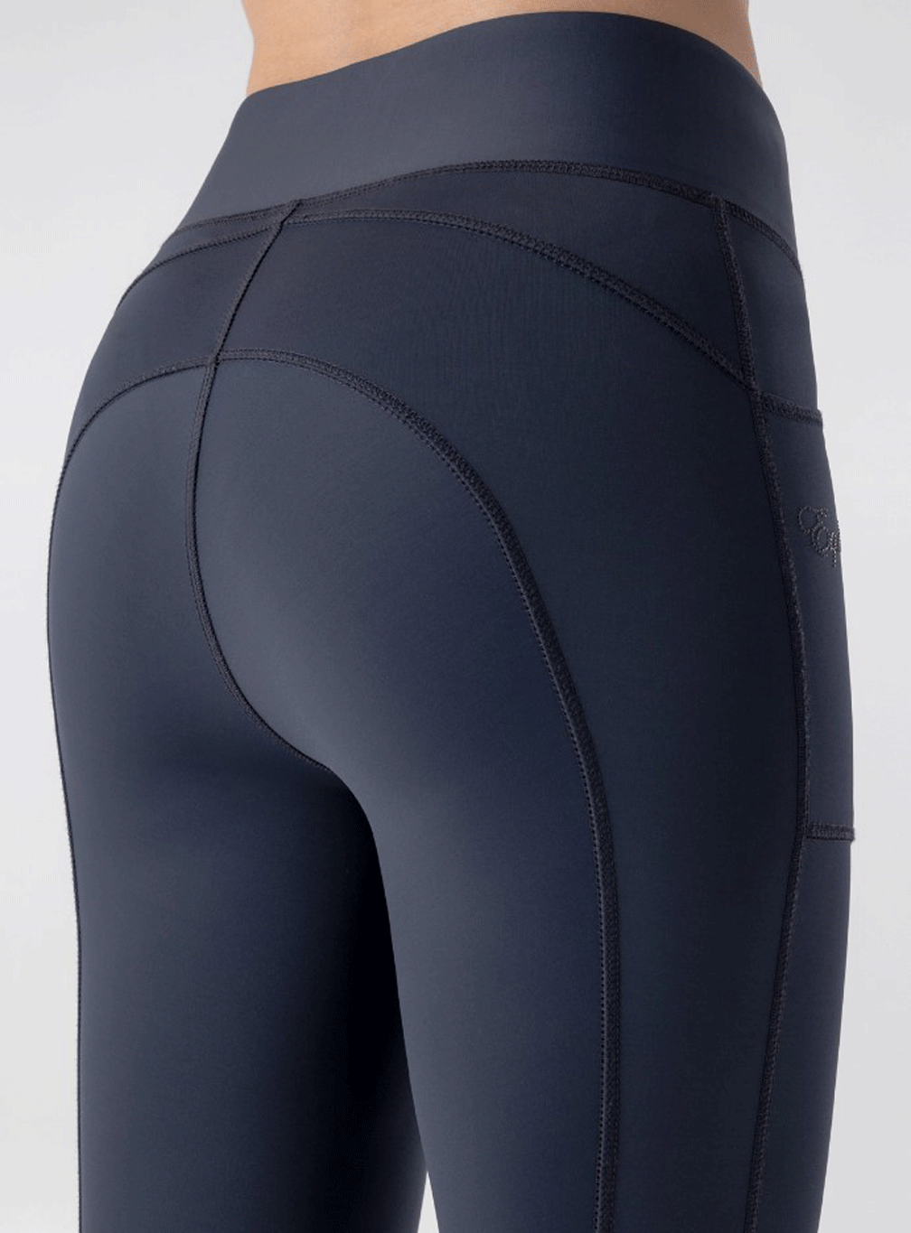 High-Waist-Leggins "Ediekh", Kniegrip Equiline