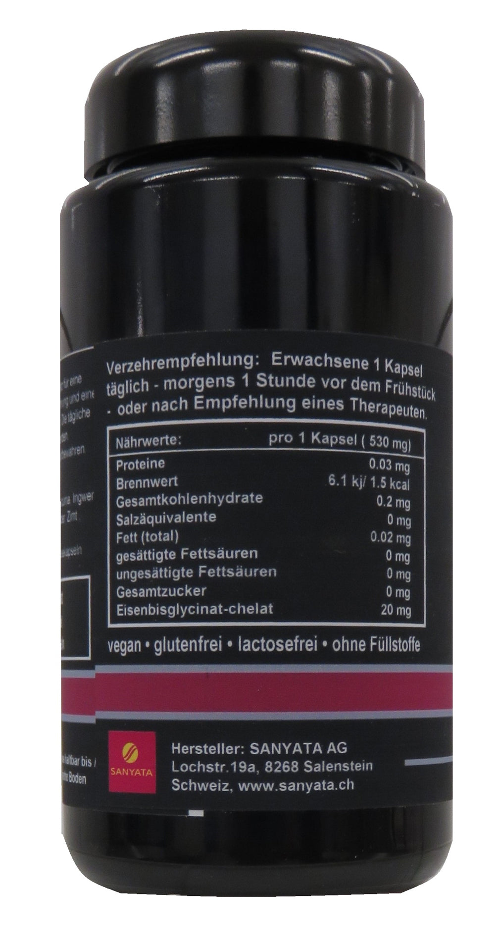 EISEN-BISGLYCINAT-CHELAT Kapseln für 3 Monate Sanyata