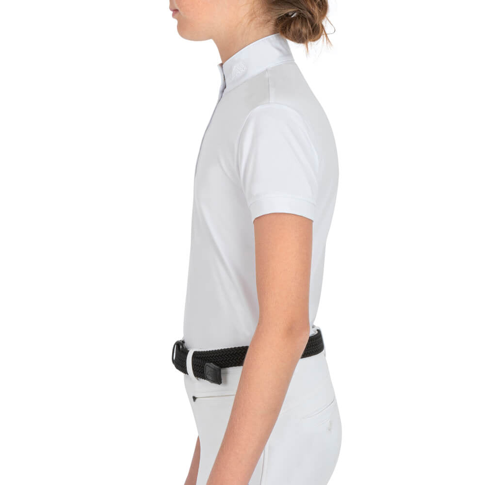 Equiline Mädchen Turniershirt Jupiterk, Weiss Equiline