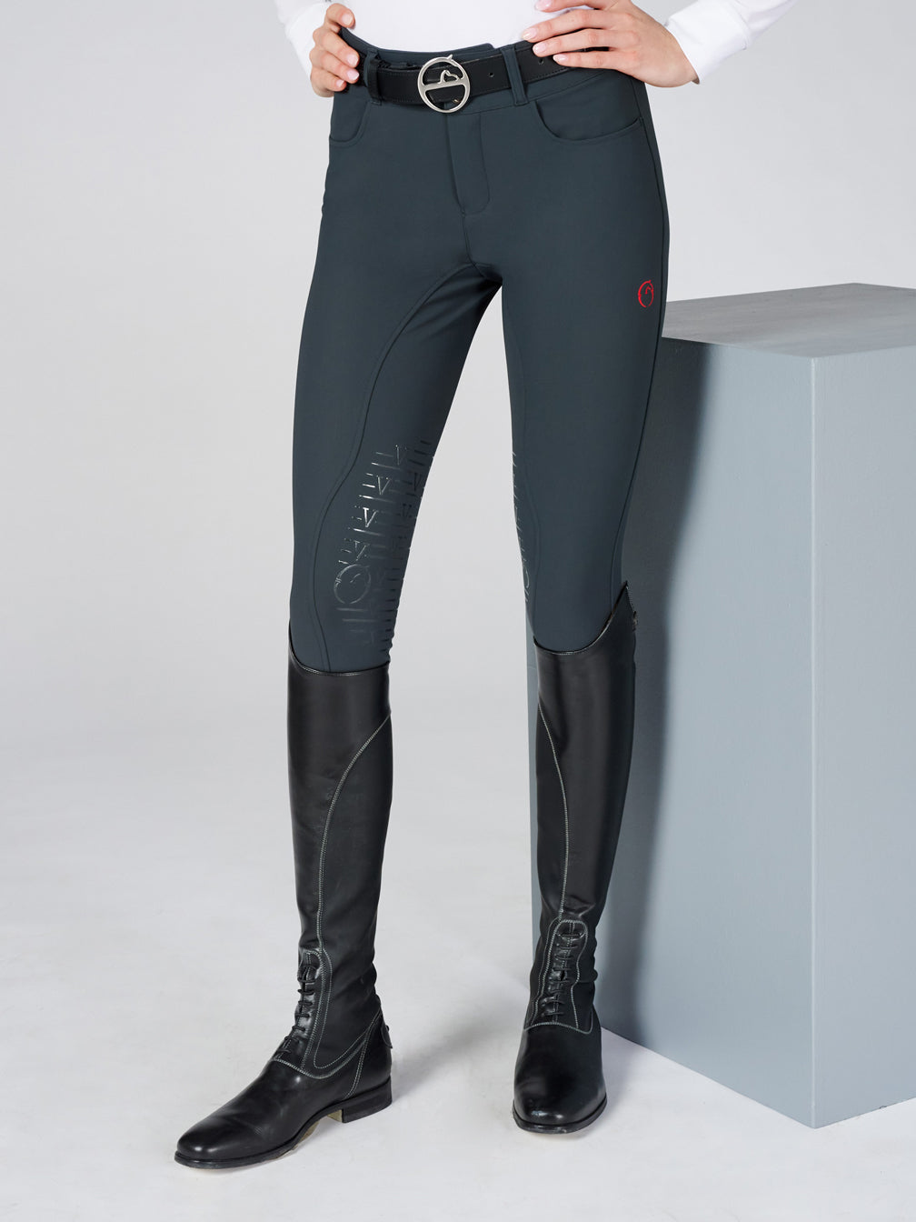 Vestrum Reithosen Knee Grip Le Havre, Safarigrün Vestrum