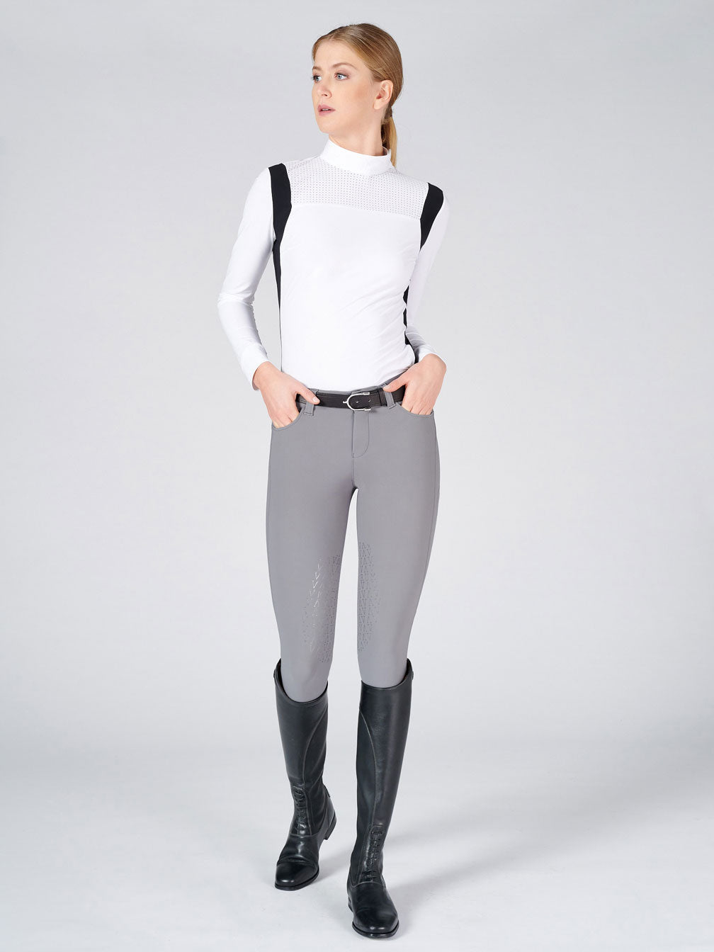 Kniegrip-Reithosen Lorient, grey Vestrum