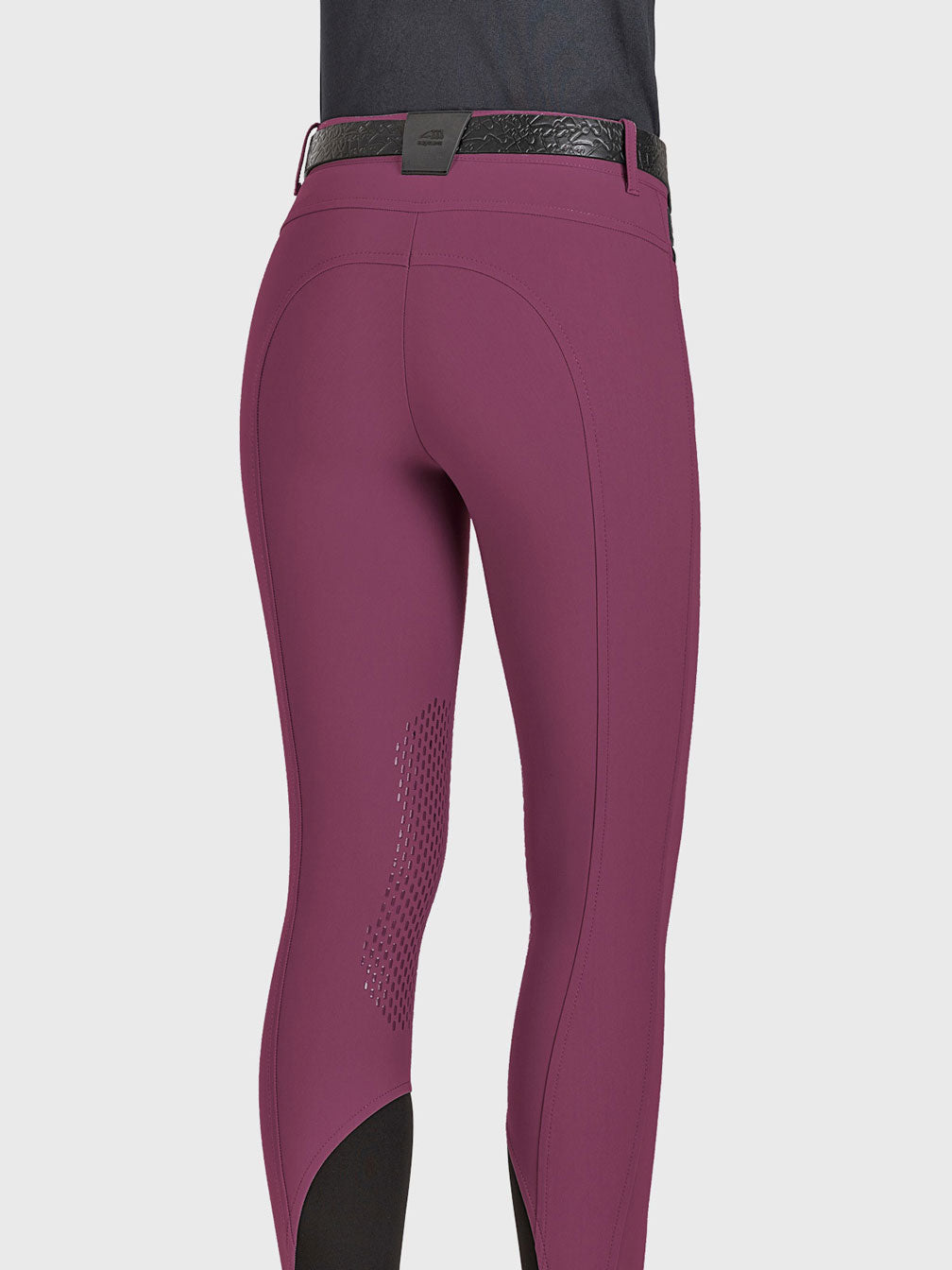 Damenreithose B-Move mit Kniegrip, plum Equiline