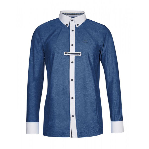 Equiline Herren Langarm Turniershirt "Felix", navy Equiline