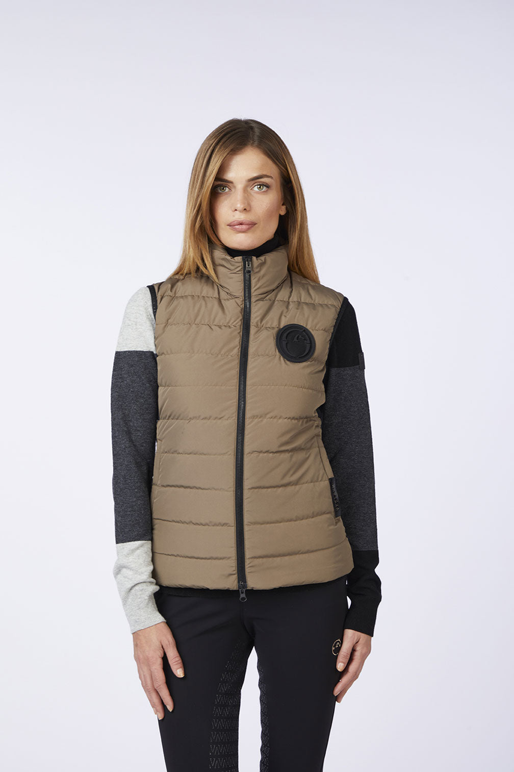 Vestrum Damen-Weste "Pinarella", sand/schwarz Vestrum