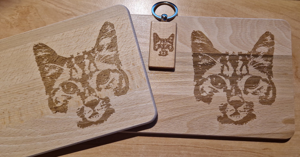 Schneidebrett Holz, verleimt made by joy