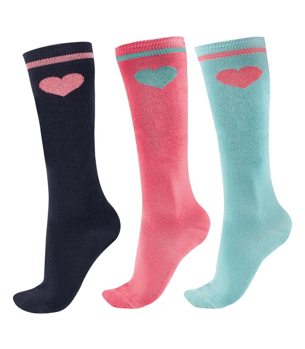 Reitsocken Glitter, Kids Set mit 3 Paar Waldhausen