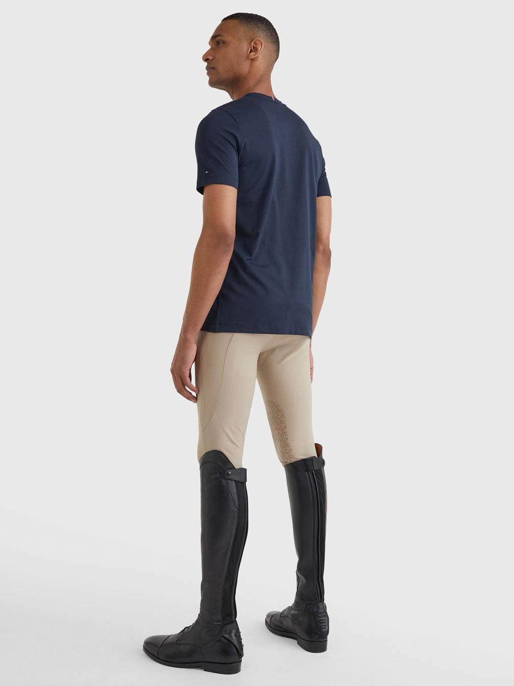 Herren Rundhals T-Shirt mit ausgebranntem Logo Style Tommy Hilfiger