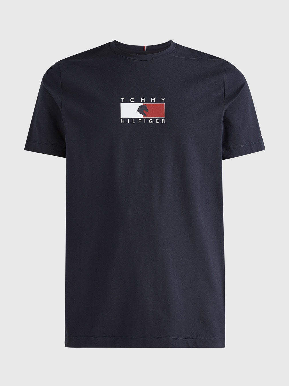 Herren Rundhals T-Shirt mit ausgebranntem Logo Style Tommy Hilfiger