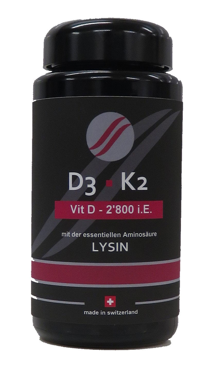 Vit D3 mit Vit K2 und Lysin - Kapseln Sanyata